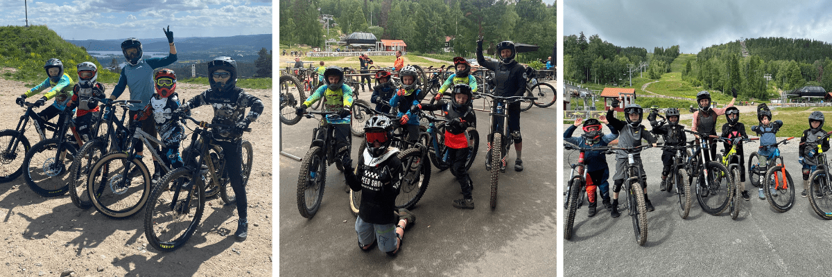 MTB kids camps i Järvsö. Mountainbike läger i olika nivåer för barn i downhill.