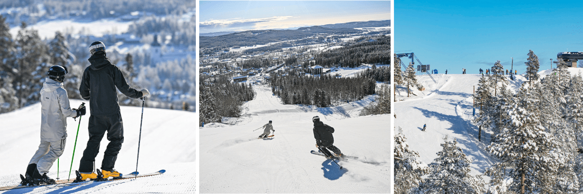 Skidåkning för familjer i Järvsö.