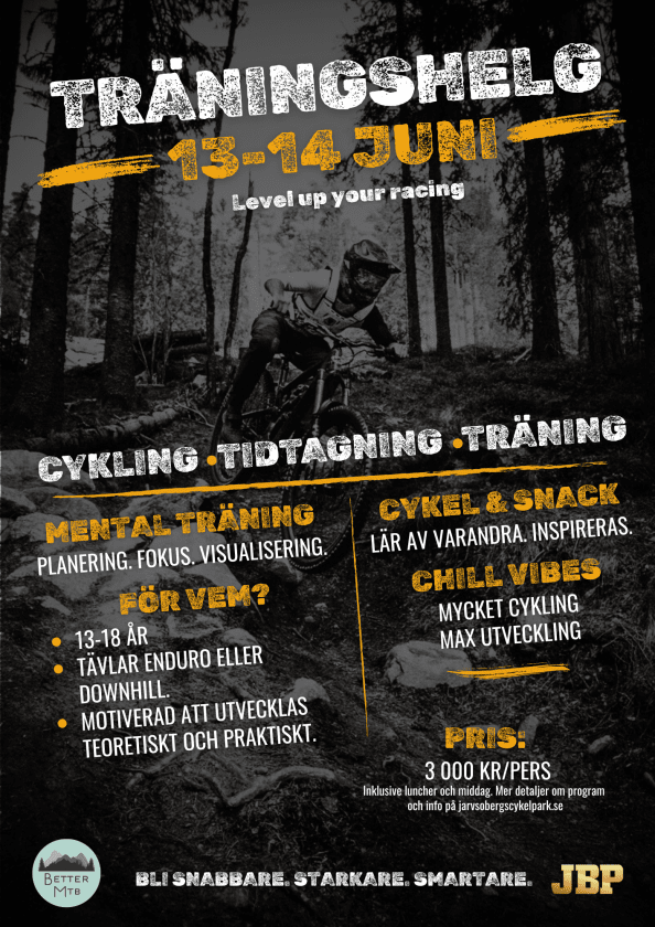 Träningshelg downhill med Better MTB i JBP.